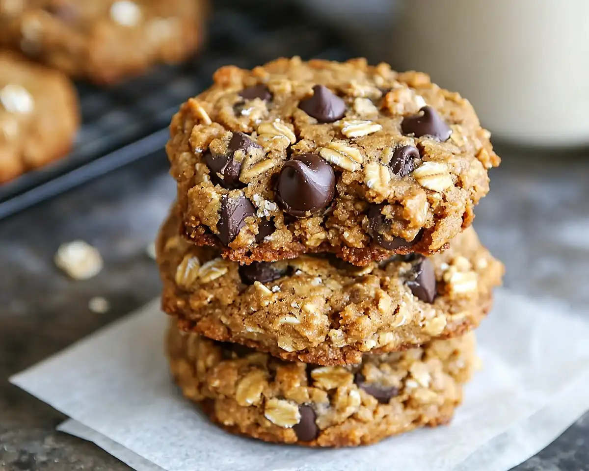 Fast 5-Ingredient Peanut Butter Oatmeal Cookies: No Butter, No Chill
